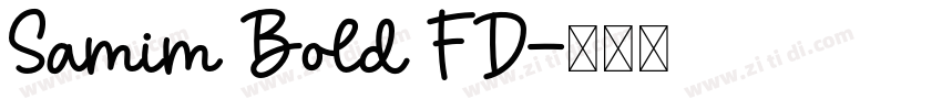 Samim Bold FD字体转换